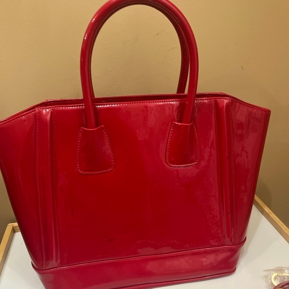 Chic Red Tote Bag for Women - Picture 7 of 9